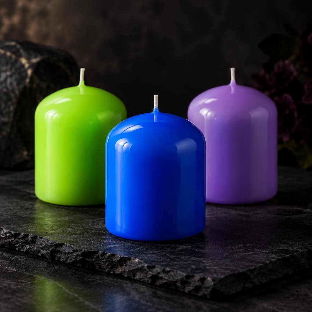 The Stout novelty wax candle in multiple colors